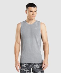 Gymshark Sale - Gymshark vitale naadloze lichttank antracietgrijs mergel Heren Z6ZD64962