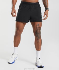 Gymshark Shorts - Gymshark apex run4 korte broek zwart Heren Z6ZD64523