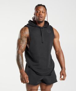 Gymshark Shorts - Gymshark legacy drop-arm hoodie zwart Heren Z6ZD64847