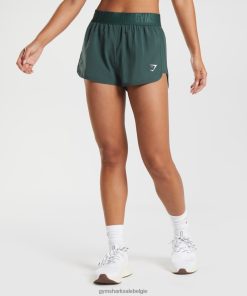Gymshark Shorts - Gymshark losse trainingsshorts obsidiaan groen vrouwen Z6ZD6495