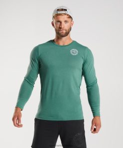Gymshark Shorts - Gymshark oud t-shirt met lange mouwen hoi groen Heren Z6ZD64643