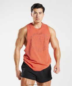 Gymshark Shorts - Gymshark oudere drop-armtank ruimtevaart oranje Heren Z6ZD64959