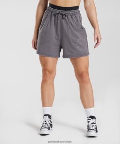 Gymshark Shorts - Gymshark oudere losse shorts titaangrijs/zure wassing vrouwen Z6ZD64107