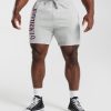 Gymshark Shorts - Gymshark retrogolf korte broek lichtgrijze kernmergel Heren Z6ZD64535