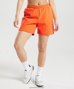 Gymshark Shorts - Gymshark rustdag sweatshort bleke oranje mergel vrouwen Z6ZD6463