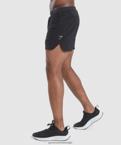 Gymshark Shorts - Gymshark snelheid evolueren 5 shorts zwart Heren Z6ZD64519