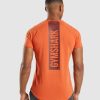 Gymshark Shorts - Gymshark stoer t-shirt klei oranje Heren Z6ZD64695