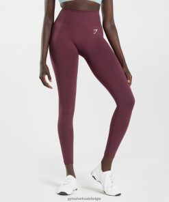 Gymshark Shorts - Gymshark vitale naadloze 2.0-legging gebakken kastanjebruine mergel vrouwen Z6ZD64335